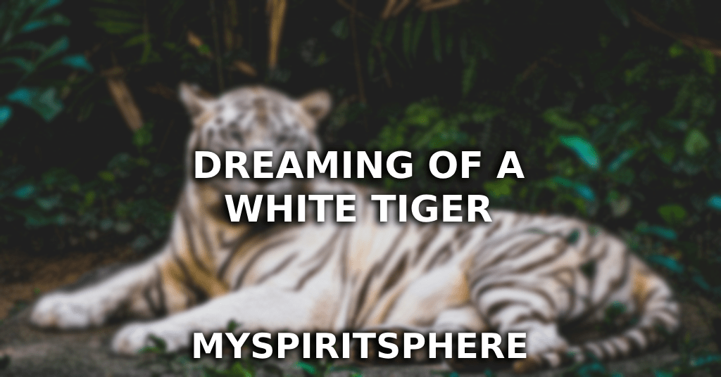 dreaming of white tiger
