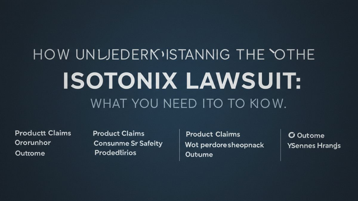 Understanding the Isotonix Lawsuit: What You Need to Know